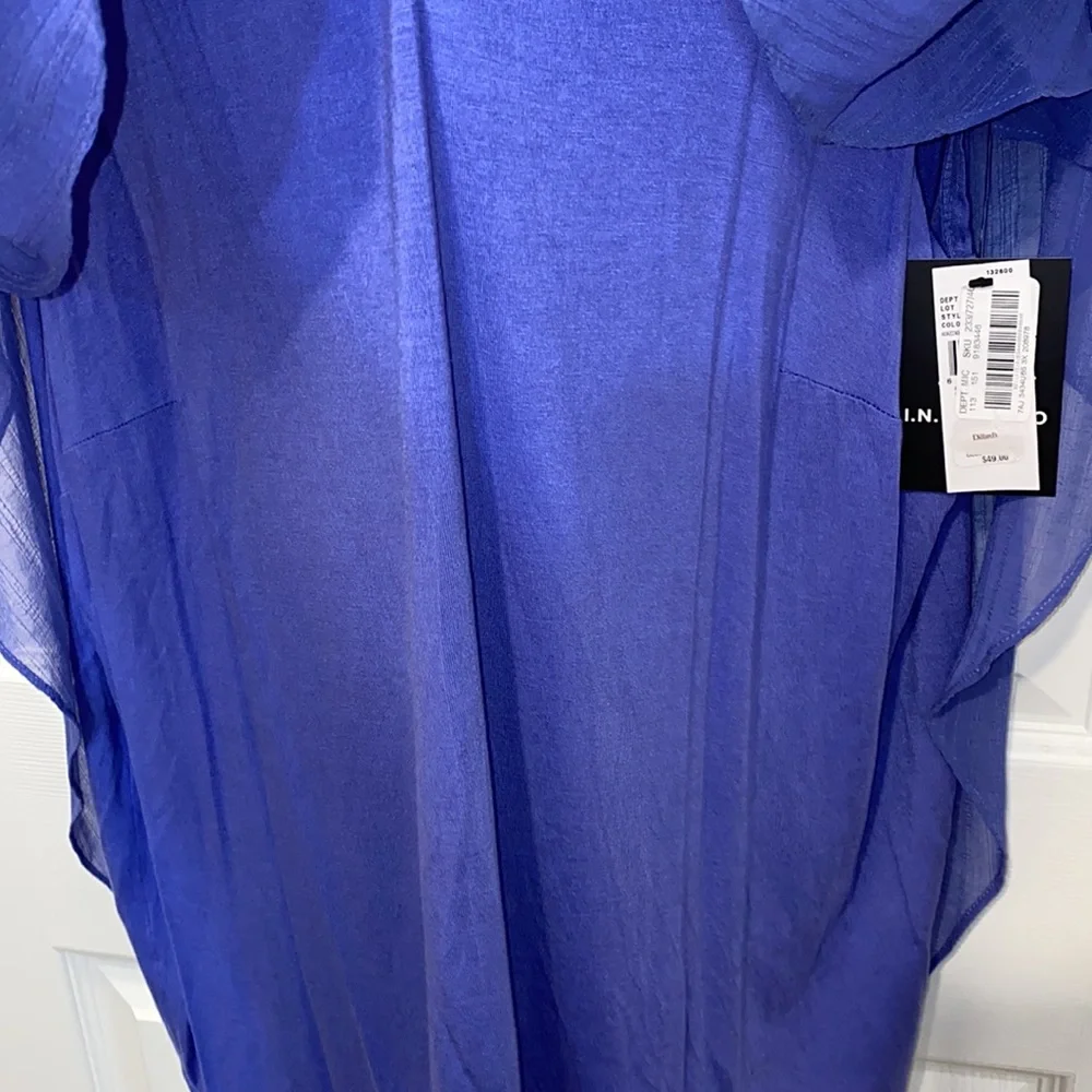 NWT I.N. Studio Plus Women Top Lavender Plus Size 3X Flowy Blouse
